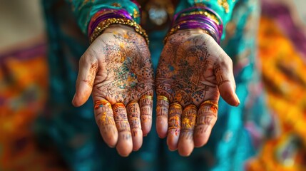 A fortune teller claims to foresee major changes in a personâ€™s life based on their palms