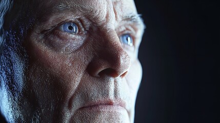 Obraz premium Artificial Intelligence Aging Concept with Man