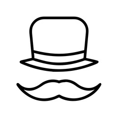 family man holding child icon, men’s day line art, men’s icon - simple black line art icon of family man holding child, for men’s day celebrations. men’s vector art.