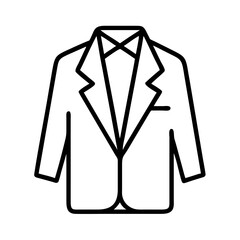 gentleman s suit icon, men’s day line art, men’s icon - simple black line art icon of gentleman s suit, for men’s day celebrations. men’s vector art.