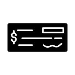 Checkbook glyph icon