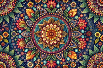 Floral Mandala Bundle Intricate Mandalas with Flowers and Elegant Designs