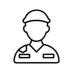 soldier s silhouette icon, remembrance day line art, remembrance icon - simple black line art icon of soldier s silhouette, for topic celebrations. topic vector art.