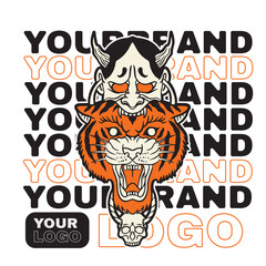 Tiger logo. head tiger vector illustration. Logo tiger