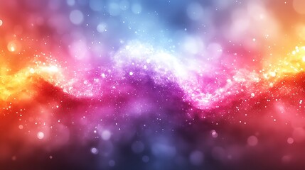 Fototapeta premium Abstract Colorful Swirling Light Particles Background