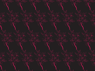 Print flower pattern design arts 