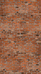 Old red brick wall. Vector illustration. Sketch for creativity.