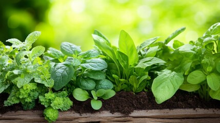 A serene garden scene featuring various thriving plants, showcasing natural transpiration, soil moisture retention, and abundant greenery for a tranquil and flourishing environment.