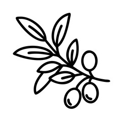 olive branch icon, remembrance day line art, remembrance icon - simple black line art icon of olive branch, for topic celebrations. topic vector art.