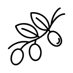 olive branch icon, remembrance day line art, remembrance icon - simple black line art icon of olive branch, for topic celebrations. topic vector art.