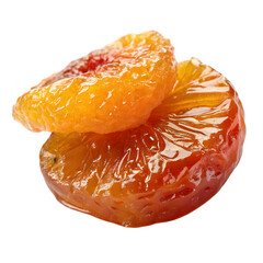 Apricots on transparent background