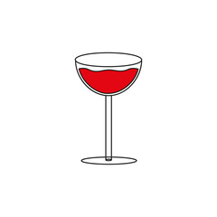 Wine glass, wine glass icon