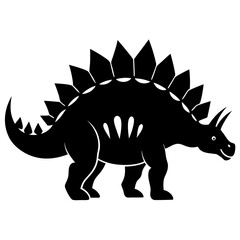 Ankylosaurus Silhouette  vector illustration