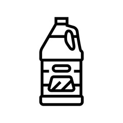 windshield washer fluid car care line icon vector. windshield washer fluid car care sign. isolated contour symbol black illustration