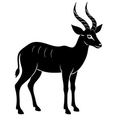 Antelope Silhouette  vector illustration