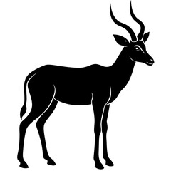 Antelope Silhouette  vector illustration