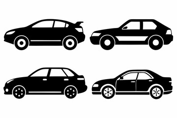 Fototapeta premium set of cars