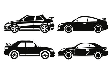 Fototapeta premium set of cars