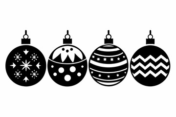 set of Christmas balls