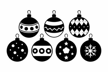 set of Christmas balls