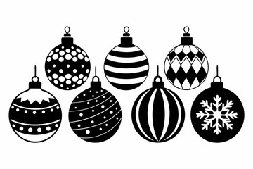 set of Christmas balls