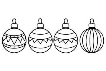 set of Christmas balls