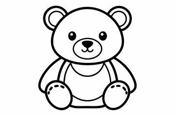 teddy bear with black and white  