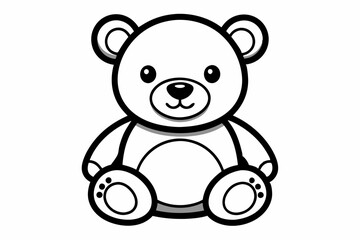 teddy bear with black and white  