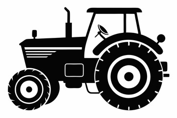 tractor isolated on white background