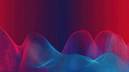 Abstract Colorful Wave Lines Digital Art Design