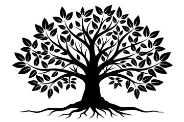 Obraz premium tree silhouette vector