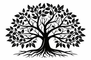 Obraz premium tree silhouette vector