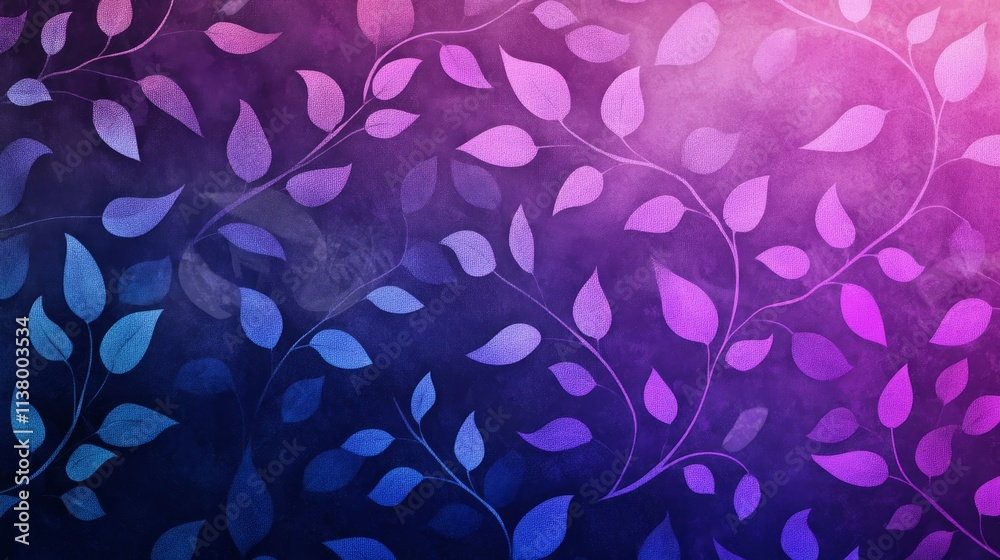 Wall mural a vibrant black-to-purple gradient background with soft bokeh effects, creating a dreamy and etherea