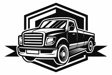 truck isolated on white