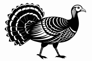 turkey silhouette vector illustration