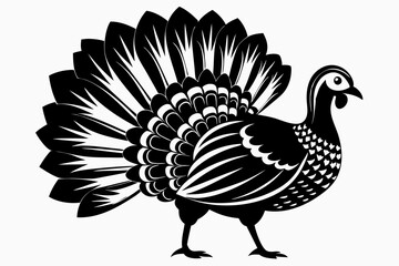 turkey silhouette vector illustration