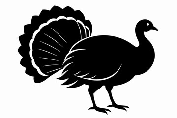 turkey silhouette vector illustration