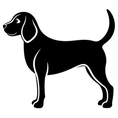 Beagle Silhouette  vector illustration