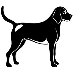 Beagle Silhouette  vector illustration