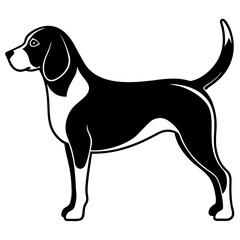 Beagle Silhouette  vector illustration