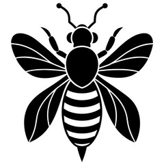 Bee Silhouette  vector illustration