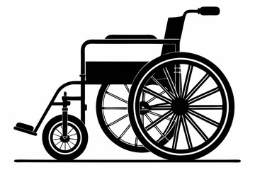 wheelchair isolated on white background