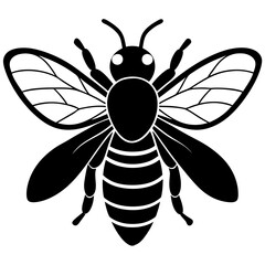 Bee Silhouette  vector illustration
