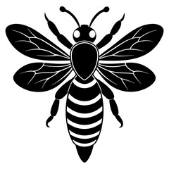 Bee Silhouette  vector illustration