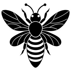 Bee Silhouette  vector illustration