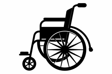 wheelchair isolated on white background