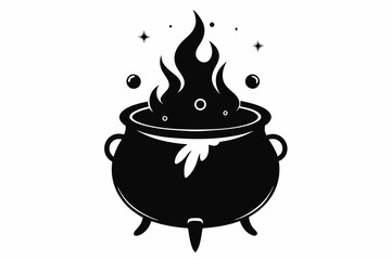 illustration of a burning stove