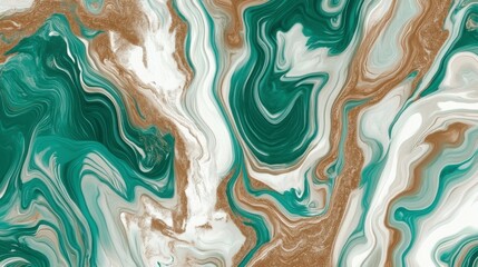 Stunning Gold and Green Abstract Marble Design for Home Decor