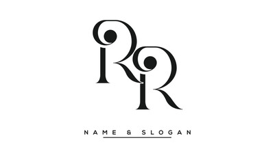 RR Abstract Letters Logo Monogram