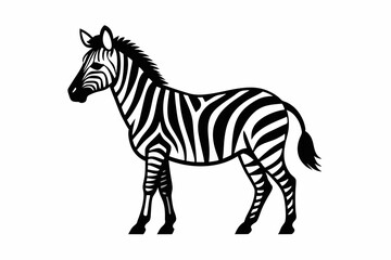 Fototapeta premium zebra vector silhouette